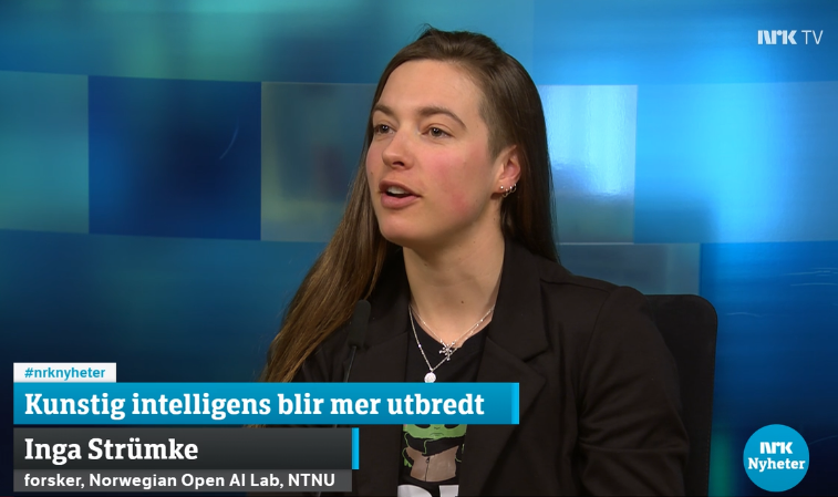 Inga Strümke at NRK News. 
