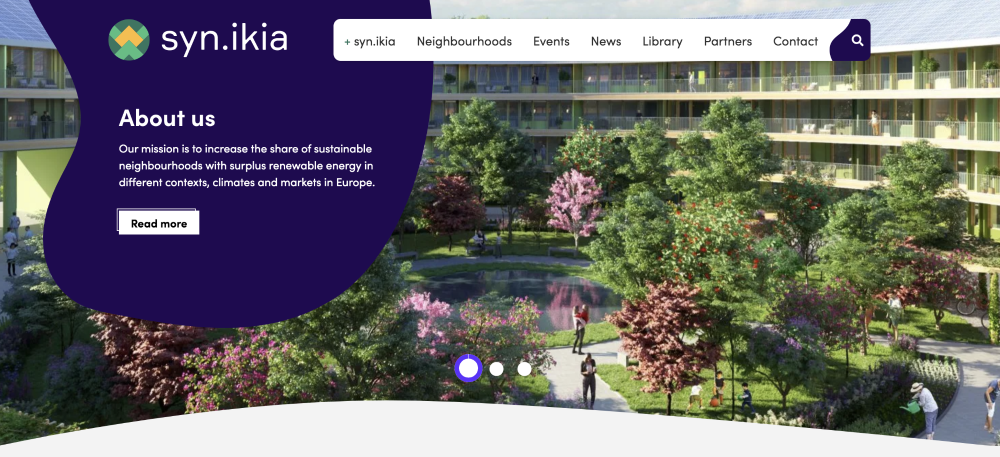 Screenshot syn.ikia website