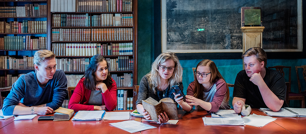 Knudtzonsalen in Gunnerus library in Trondheim. Foto