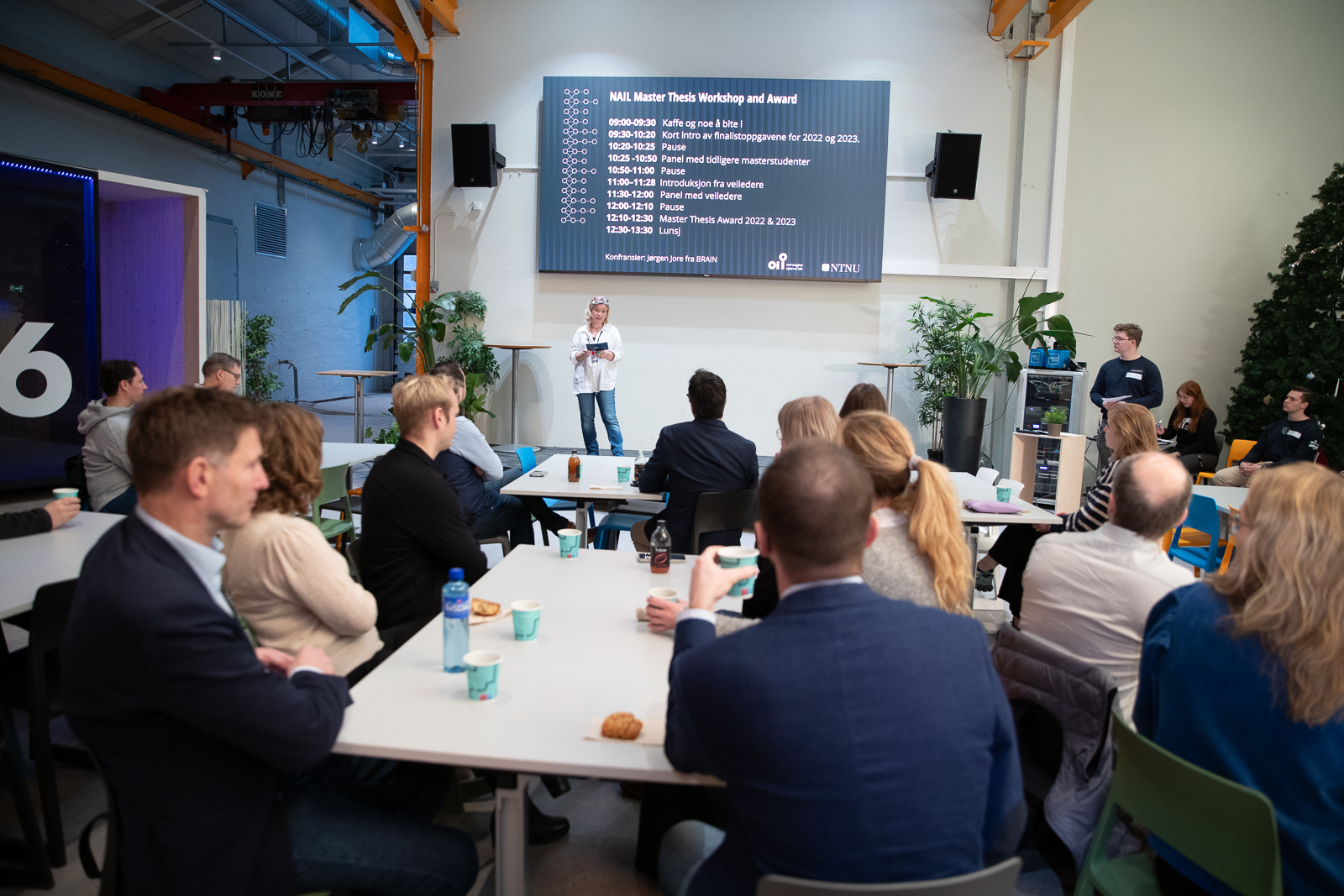 Partner Forum in Gruva at Campus Gløshaugen, with our partners, students and scientific staff. Photo.