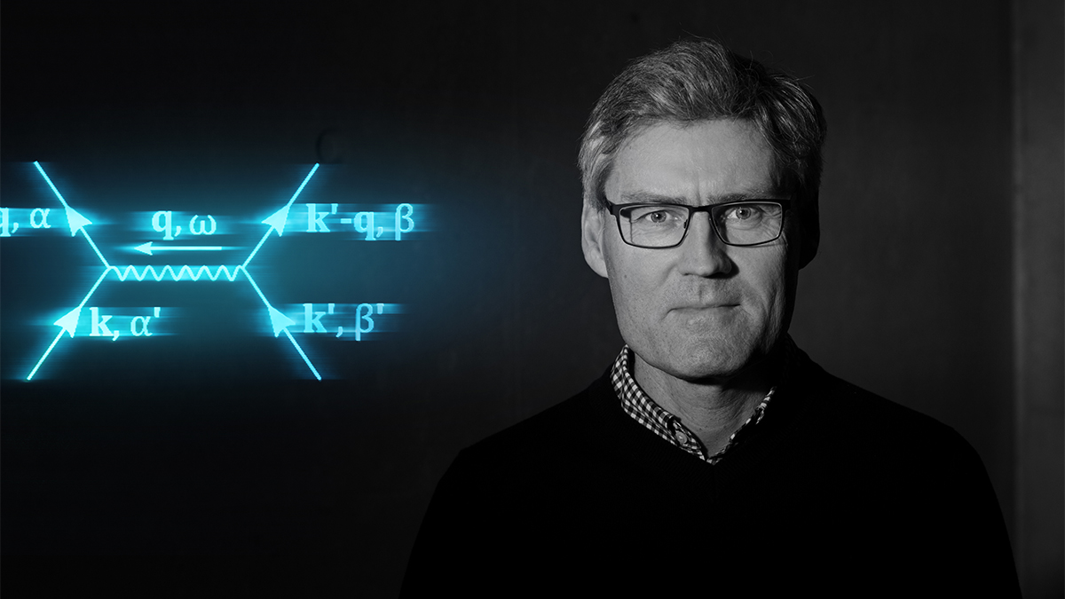 Illustration of a man and a formula