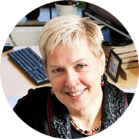 Circular profile photo of Hanne Andersen