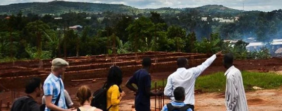 People looking out over a large area. Photo: Global Impact - Gemini Centre