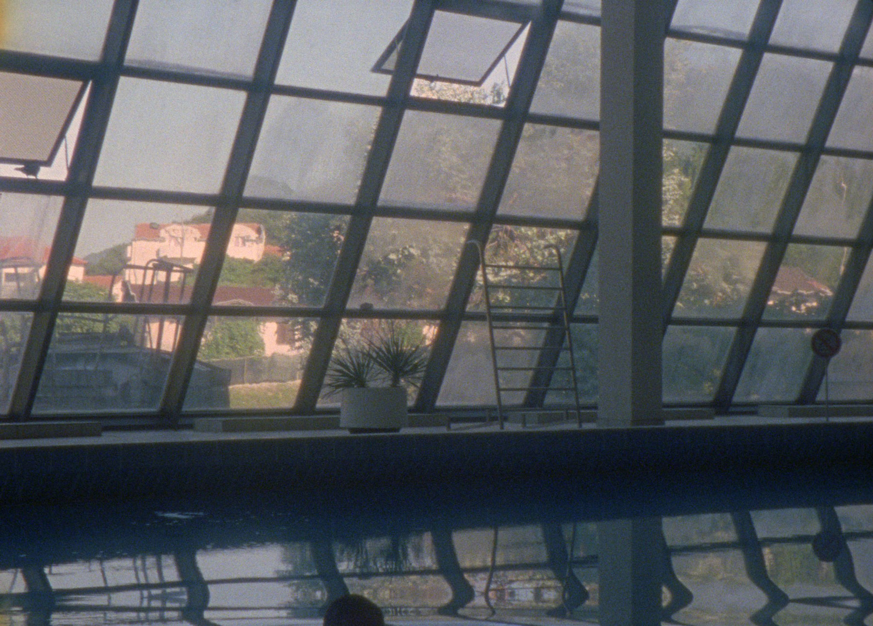 Therapy pool with large windows. Photo.