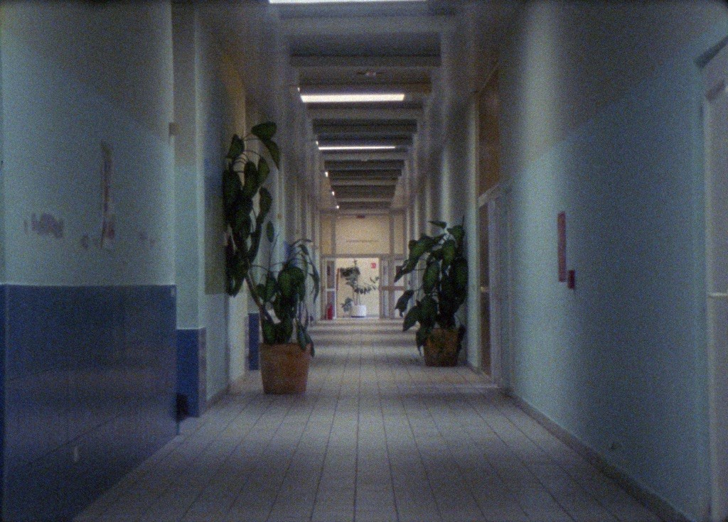 Dark hallway in therapy building. Photo.