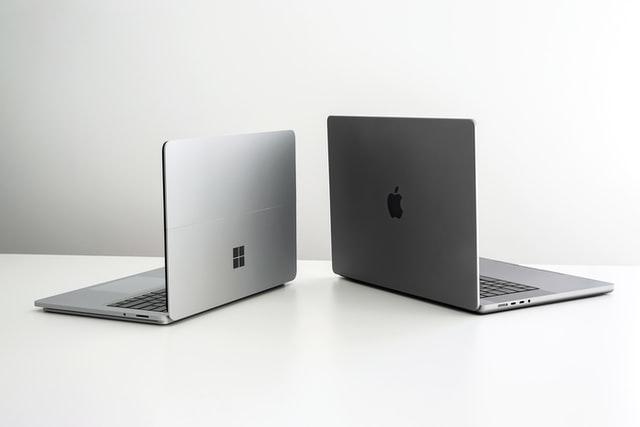 Picture of two laptops
