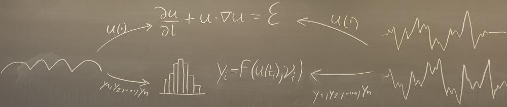Schematic description of project. Chalk on blackboard.