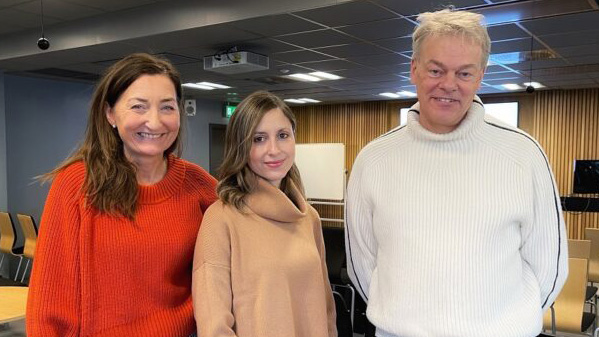 May-Britt Moser, Soledad Gonzalo Cogno and Edvard Moser. Photo.