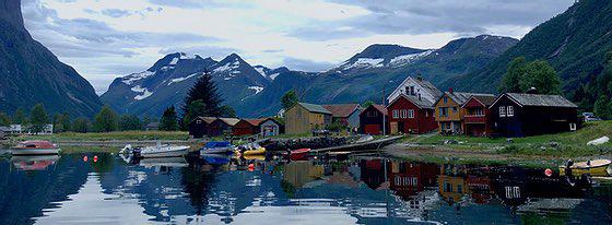 Beautiful Eresfjord. Photo.