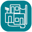 Icon of a building structure