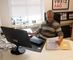 Ben på kontoret Ben på kontoret