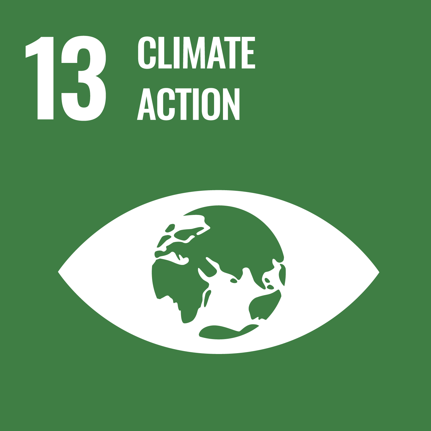 UN sustainable development goal number 13 Climate action. Link to goal number 13.